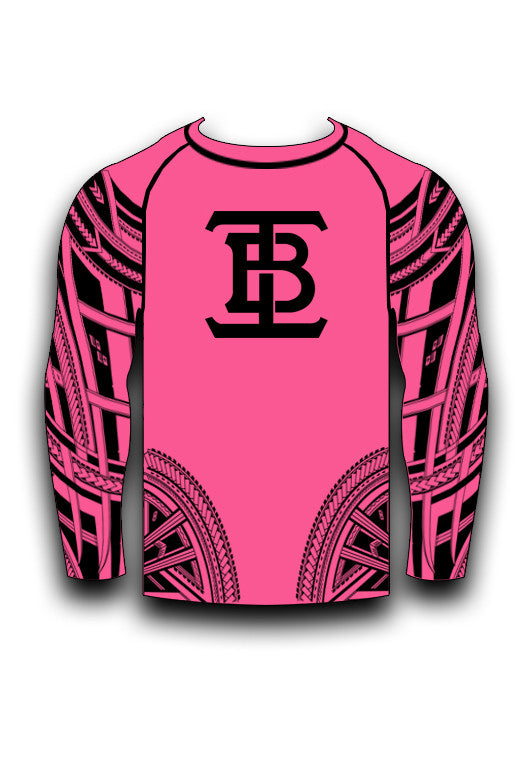 PINK LONG SLEEVE RASHGUARD