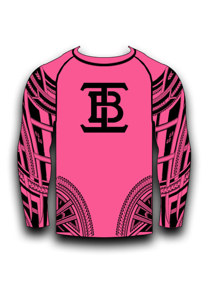PINK LONG SLEEVE RASHGUARD