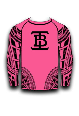 PINK LONG SLEEVE RASHGUARD