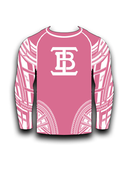 PINK LONG SLEEVE RASHGUARD